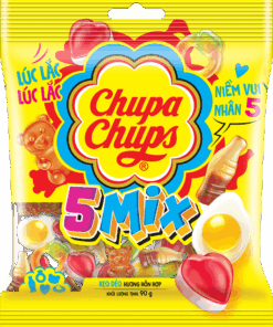 Kẹo dẻo Chupa Chups 5 Mix 90g