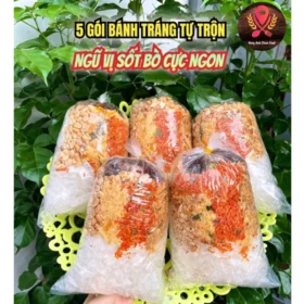 Set 5 Gói BÁNH TRÁNG TỰ TRỘN Ngũ Vị