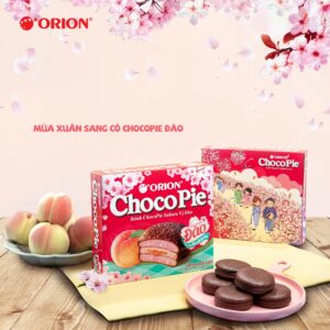 chocopie đào - bánh ngon, an toàn