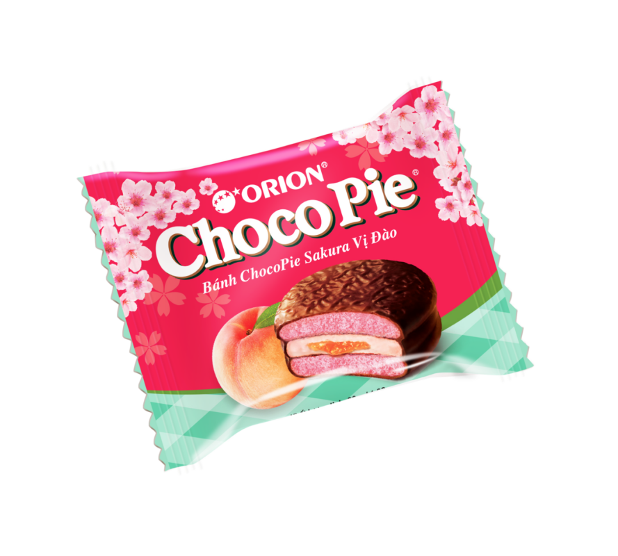 chocopie đào