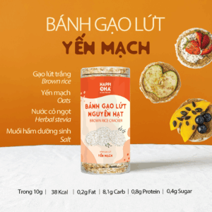 bánh gạo lứu Happy oha